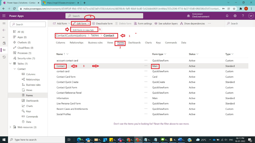 Link Web resource to a Form in Dynamics CRM